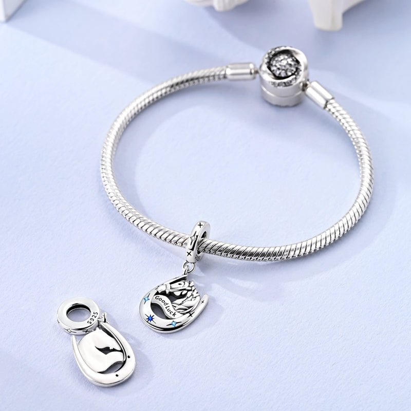 Amarante Jewelry Horse & Horseshoe Good Luck Dangle Charm