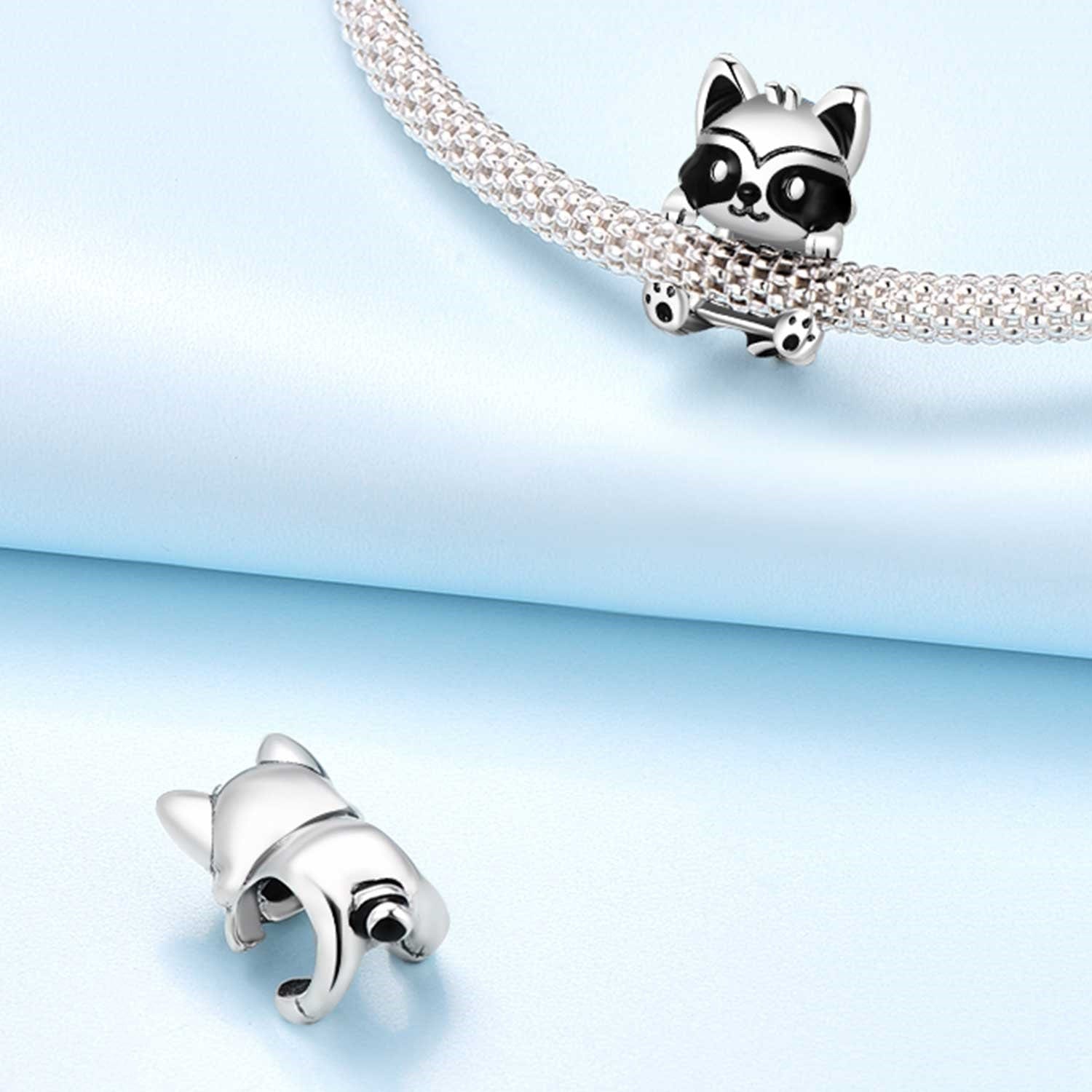 Amarante Jewelry Hugging Raccoon Charm