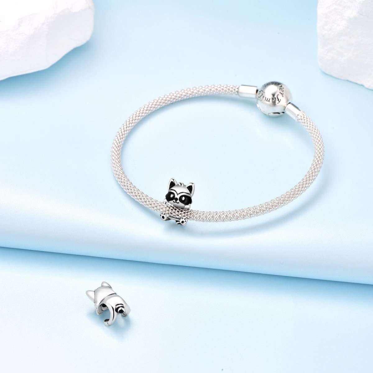 Amarante Jewelry Hugging Raccoon Charm