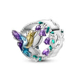 Amarante Jewelry Hummingbird & Purple Blossom Charm