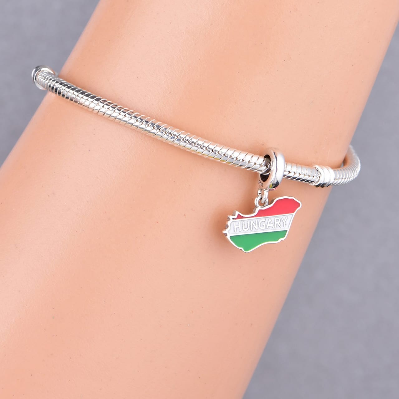 Amarante Jewelry Hungary Map Dangle Charm