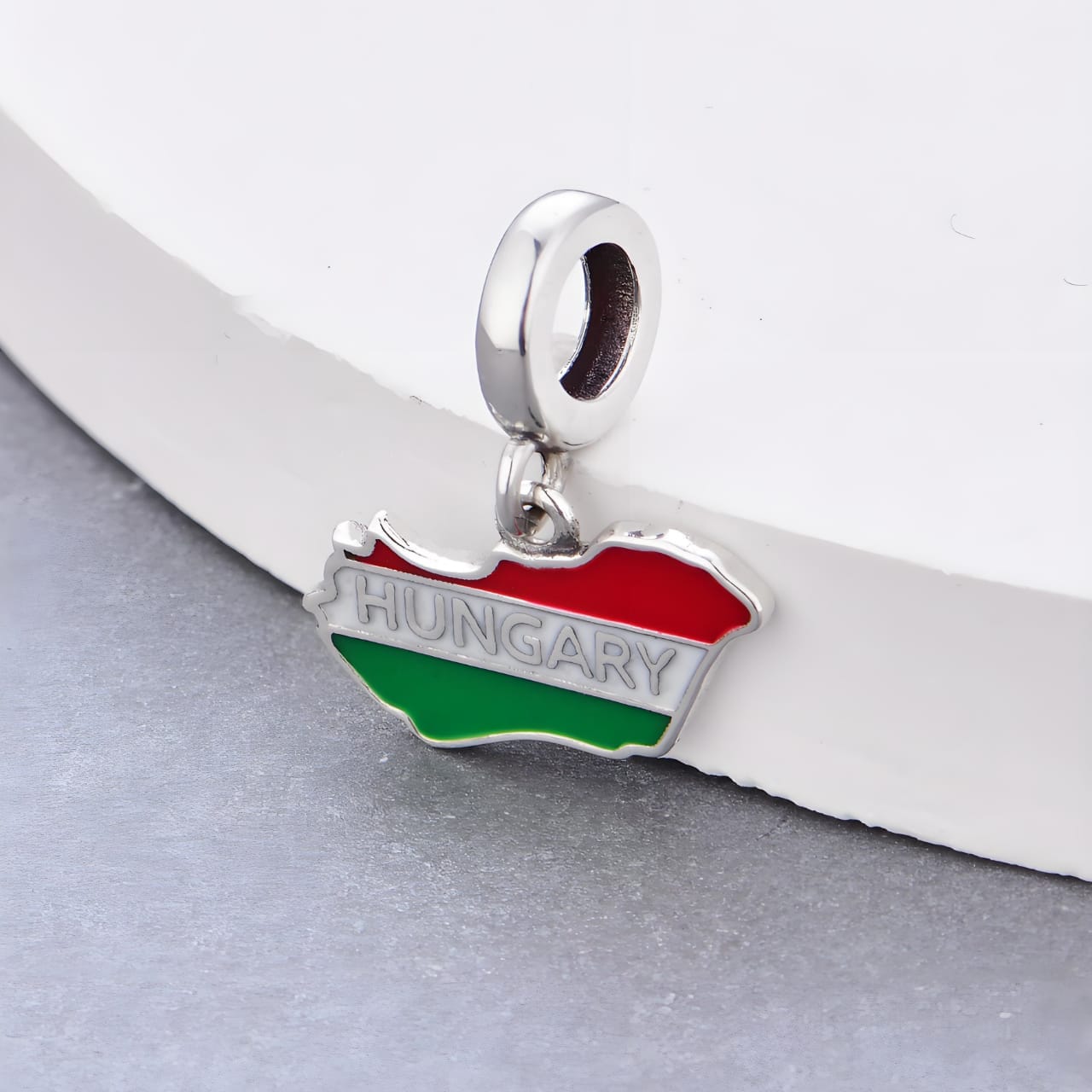 Amarante Jewelry Hungary Map Dangle Charm