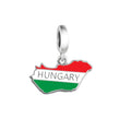 Amarante Jewelry Hungary Map Dangle Charm