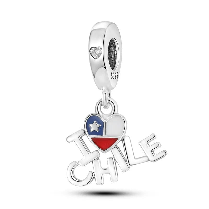 Amarante Jewelry I Love Chile Dangle Charm