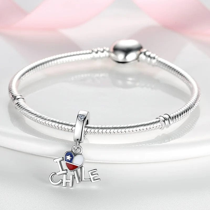 Amarante Jewelry I Love Chile Dangle Charm