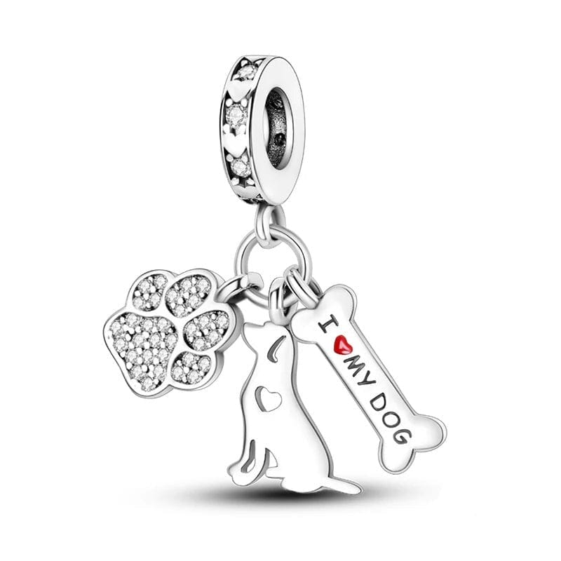 Amarante Jewelry I Love my Dog Charm
