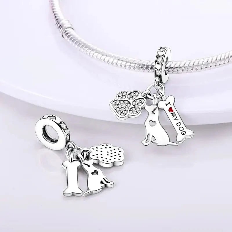 Amarante Jewelry I Love my Dog Charm