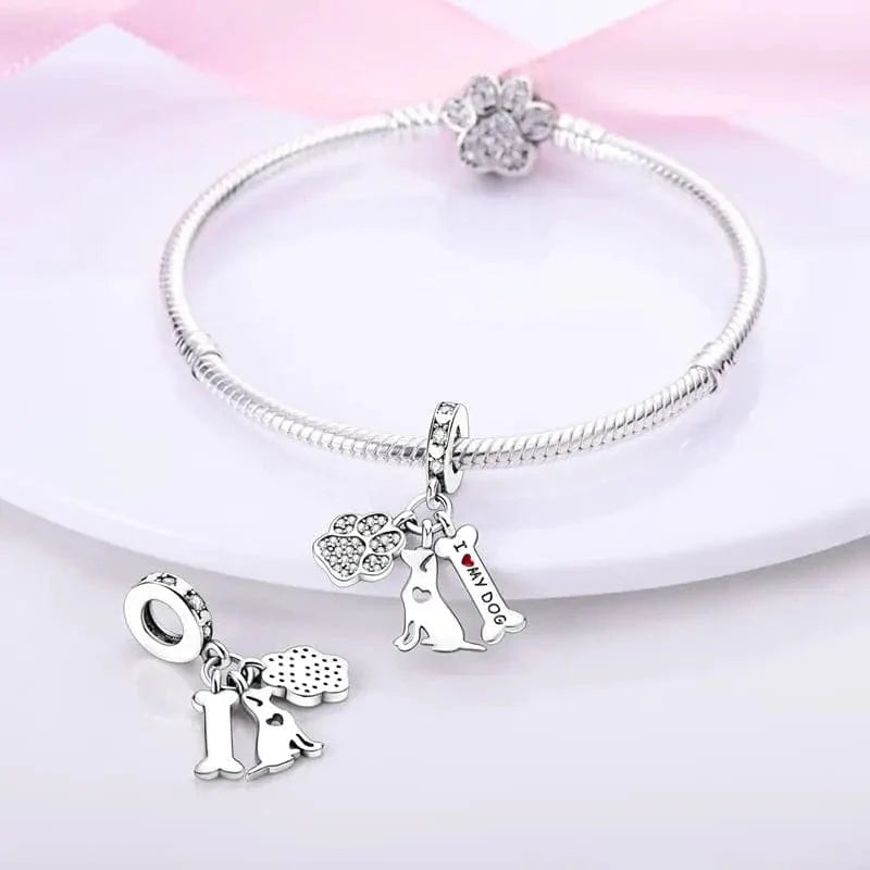 Amarante JewelryI Love my Dog Charm
