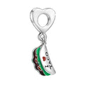 Amarante Jewelry I Love Taco Mexico Food Dangle Charm
