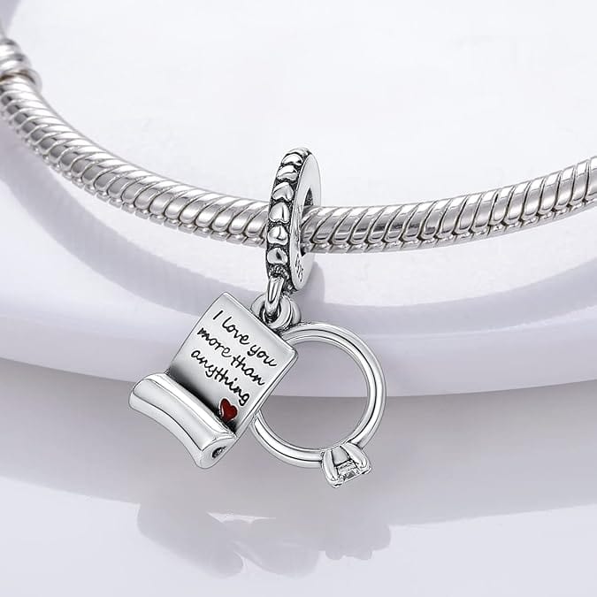Amarante Jewelry I Love You More Than Anything Wedding Dangle Charm