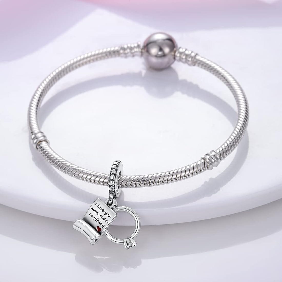 Amarante Jewelry I Love You More Than Anything Wedding Dangle Charm