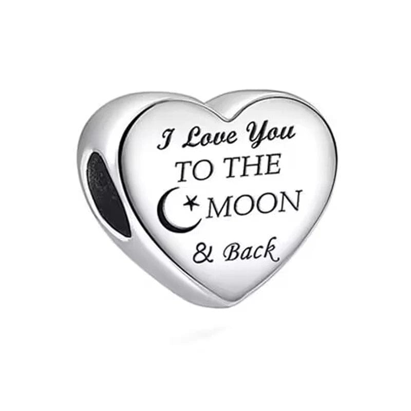 Amarante Jewelry I Love You To The Moon and Back Charm