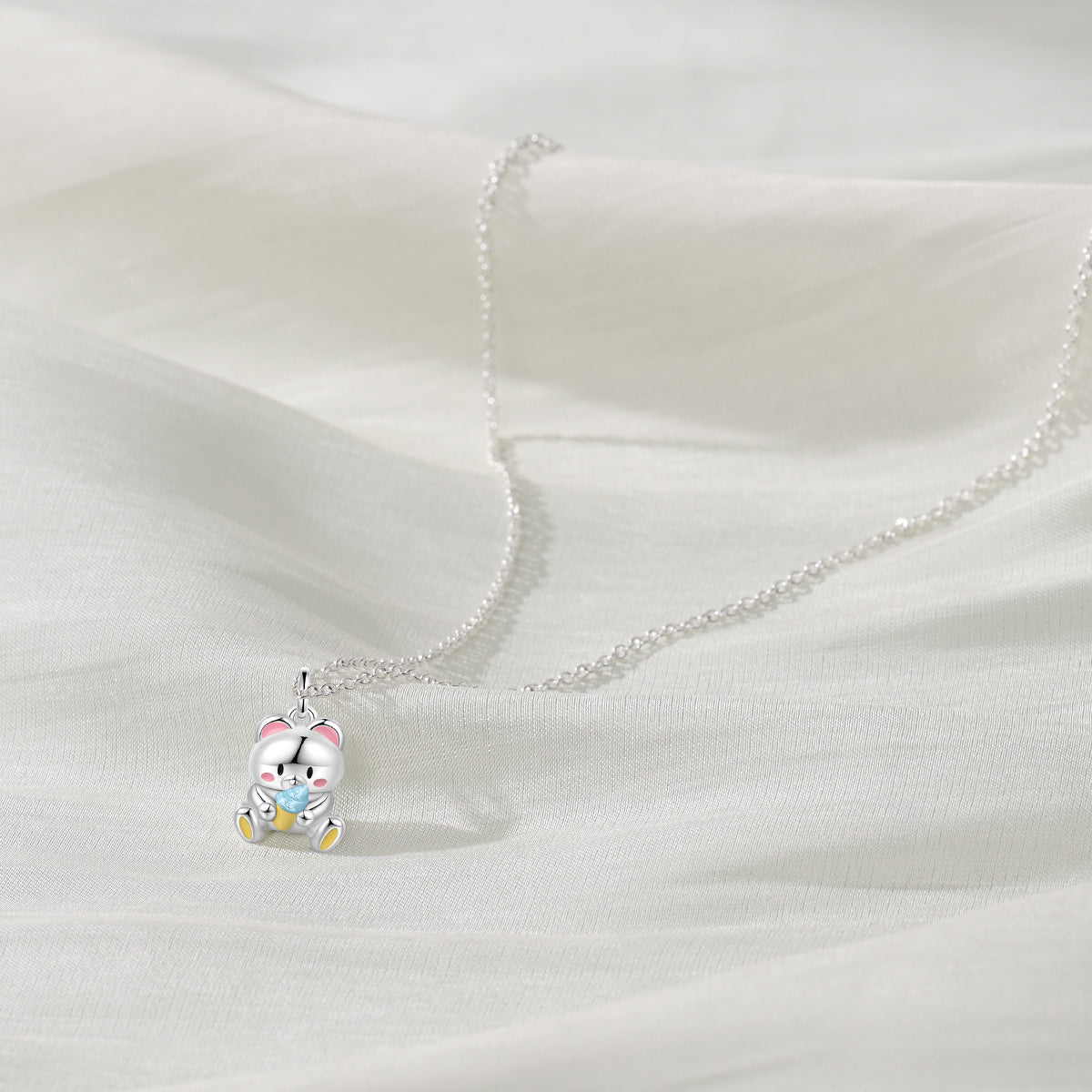 Amarante Jewelry Ice Cream Bear Pendant Necklace