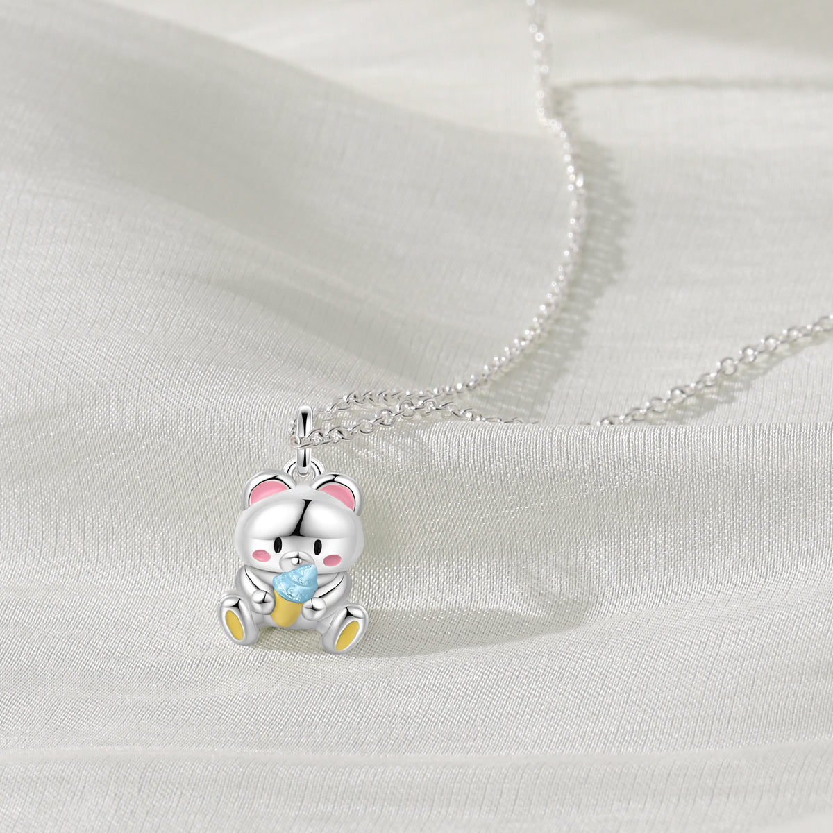 Amarante Jewelry Ice Cream Bear Pendant Necklace