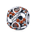 Amarante Jewelry Infinite Love Zircon Heart Birthstone Charms