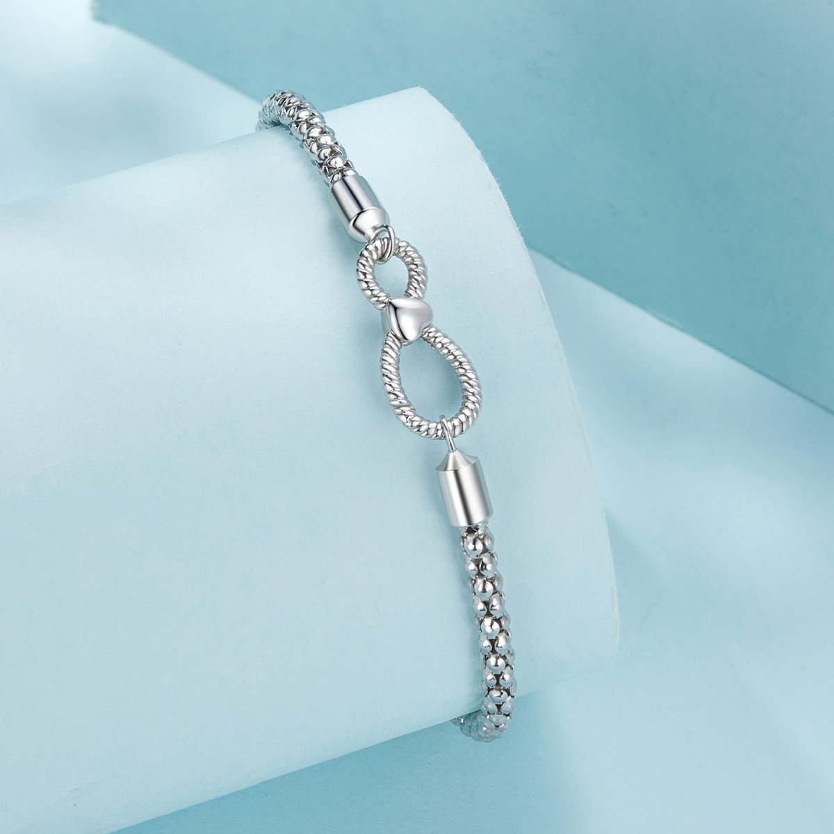 Amarante Jewelry Infinity Clasp Woven Charm Bracelet