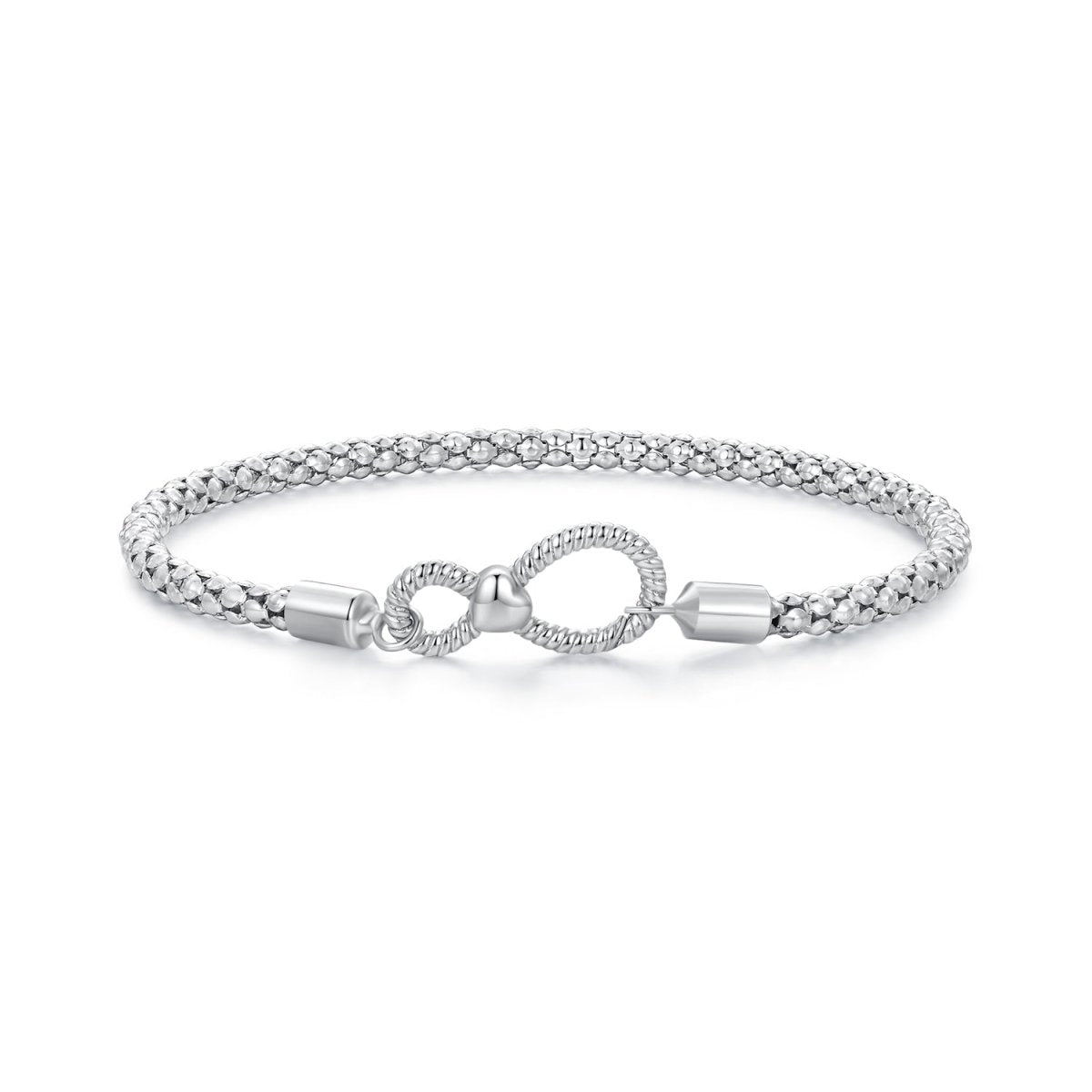 Amarante Jewelry Infinity Clasp Woven Charm Bracelet