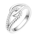 Amarante Jewelry Infinity Loop Ring with Crystals