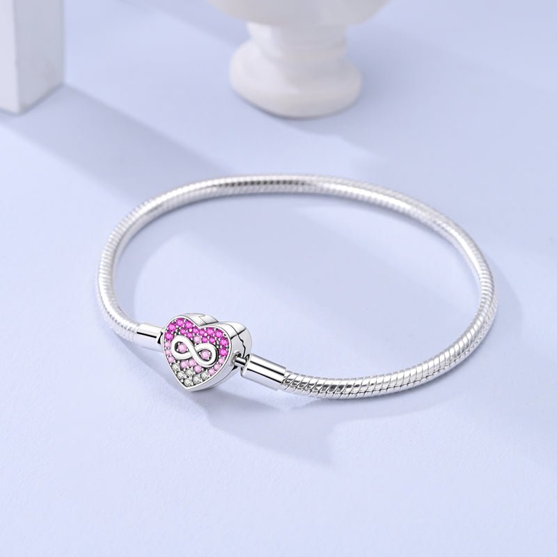 Amarante Jewelry Infinity Love Heart Charm Bracelet