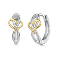 Amarante Jewelry Interlocking Heart Duo Hoop Earrings