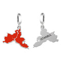 Amarante Jewelry Istanbul Map Dangle Charm