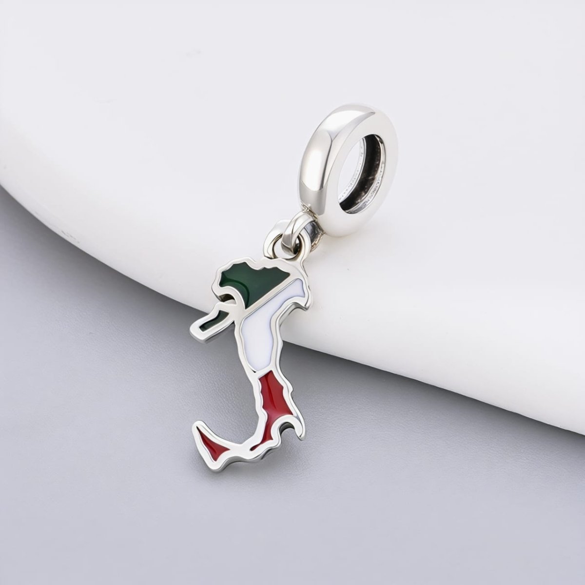 Amarante Jewelry Italy Map Dangle Charm
