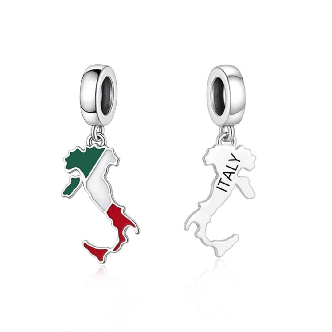 Amarante Jewelry Italy Map Dangle Charm