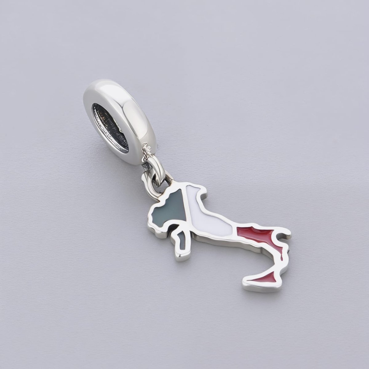 Amarante Jewelry Italy Map Dangle Charm