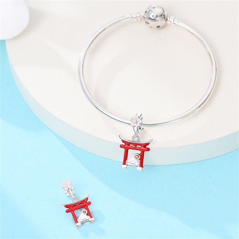 Amarante Jewelry Japan Torii Gate & Mount Fuji Dangle Charm