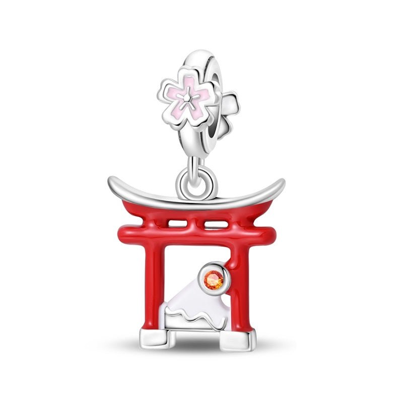 Amarante Jewelry Japan Torii Gate & Mount Fuji Dangle Charm
