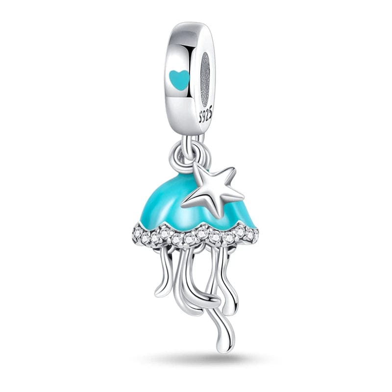 Amarante Jewelry Jellyfish Luminous Glow in the Dark Dangle Charm