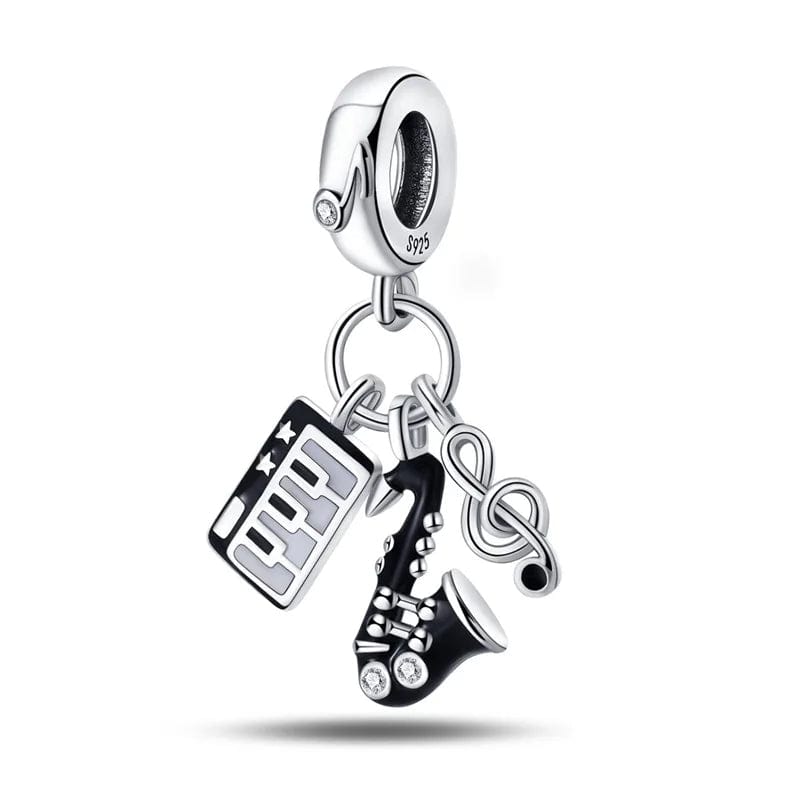 Amarante Jewelry Keyboard, Saxophone & Music Note Charm