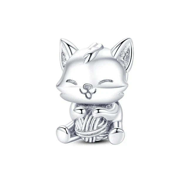 Amarante Jewelry Kitten & Yarn Ball Charm