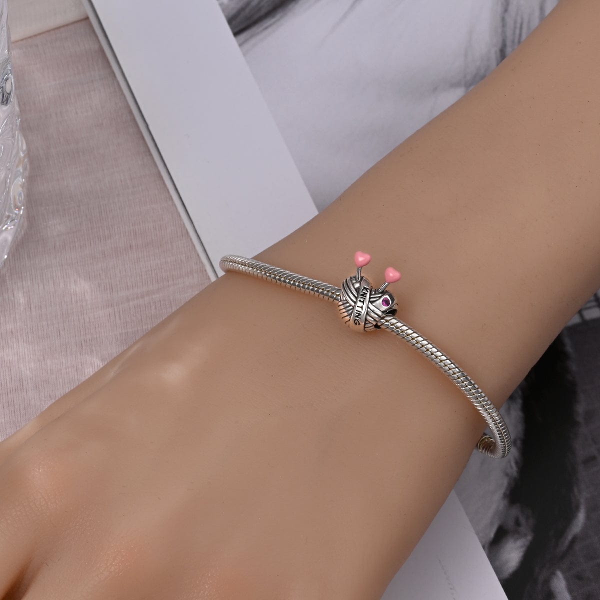 Amarante Jewelry Knitting Yarn with Heart Needles Charm