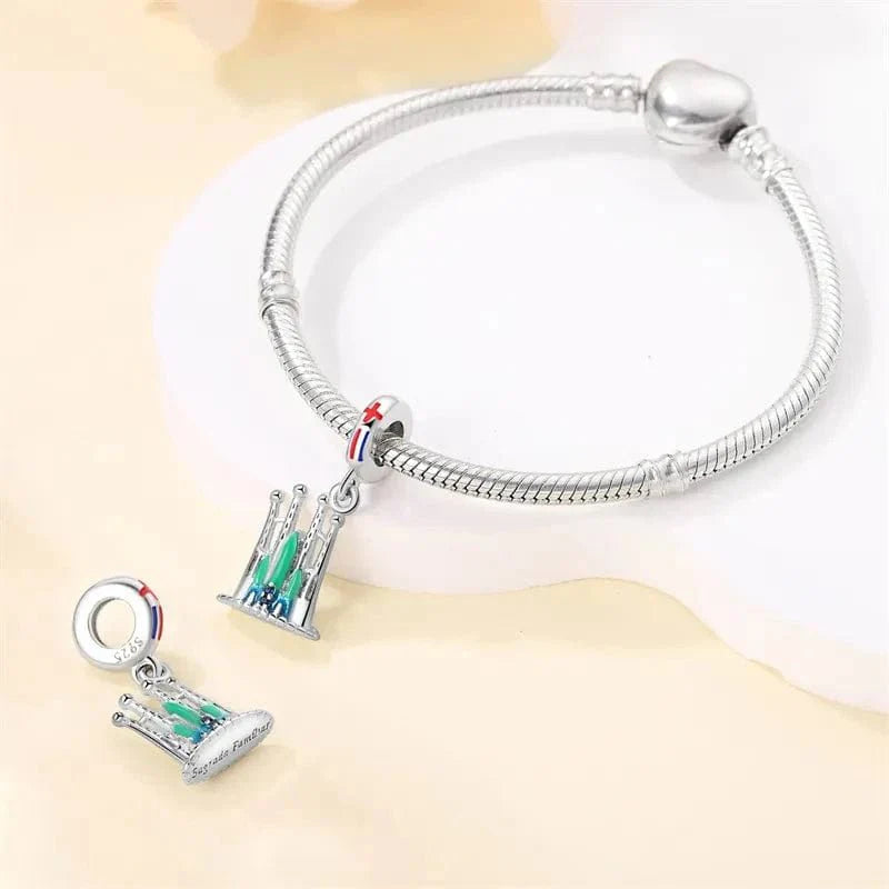 Amarante Jewelry La Sagrada Familia Cathedral Barcelona Luminous Dangle Charm