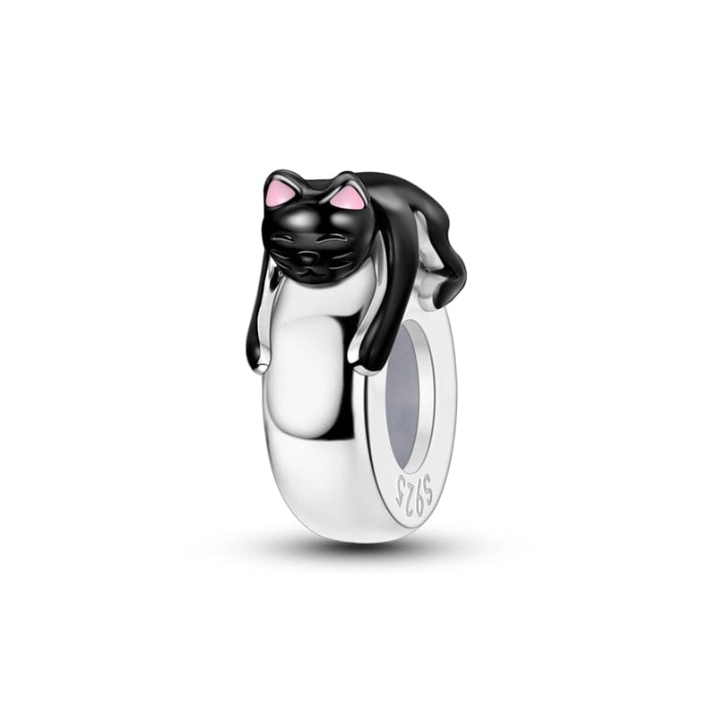 Amarante Jewelry Lazy Black Cat Charm