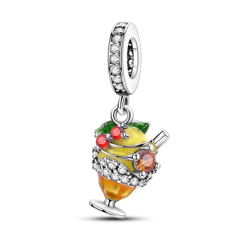 Amarante Jewelry Lemonade Cocktail Dangle Charm