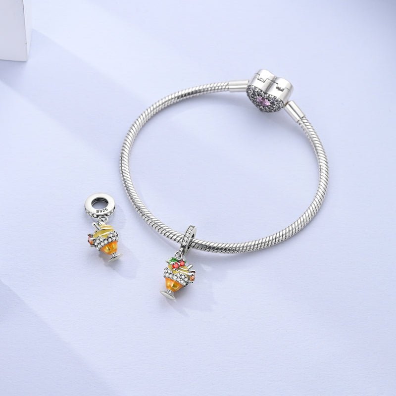 Amarante Jewelry Lemonade Cocktail Dangle Charm