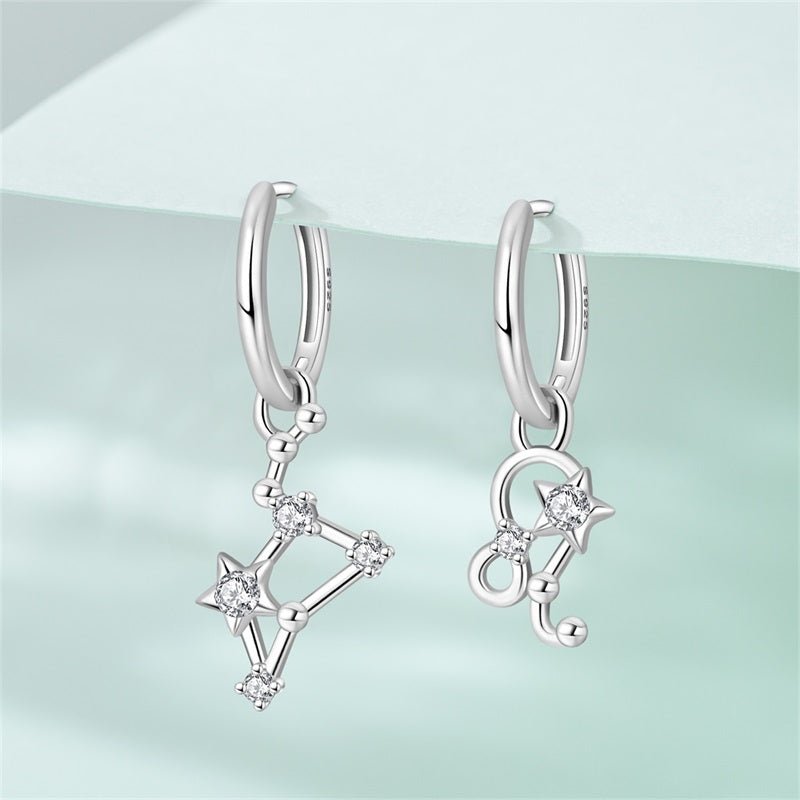 Amarante Jewelry Leo Constellation Zodiac Hoop Earrings