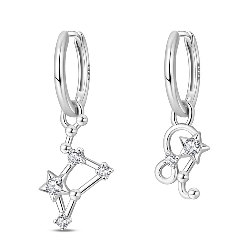 Amarante Jewelry Leo Constellation Zodiac Hoop Earrings