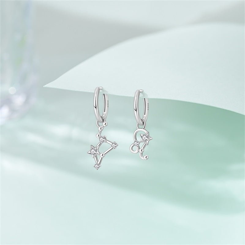 Amarante Jewelry Leo Constellation Zodiac Hoop Earrings