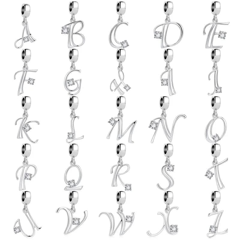 Amarante Jewelry Elegant Crystal Letter A~Z Alphabet Charm