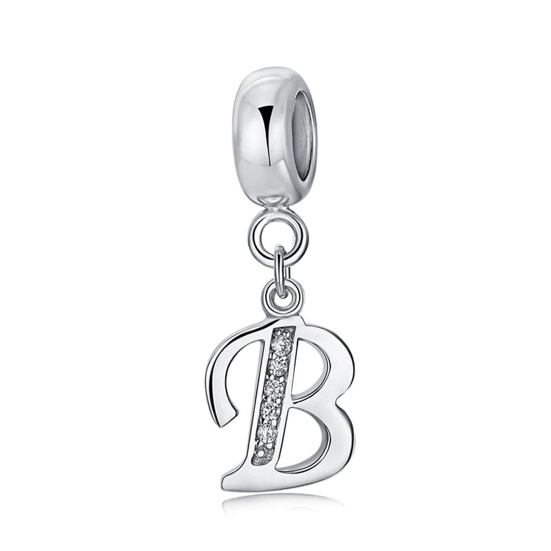 Amarante Jewelry Elegant Cursive Letter A~Z Alphabet Charm