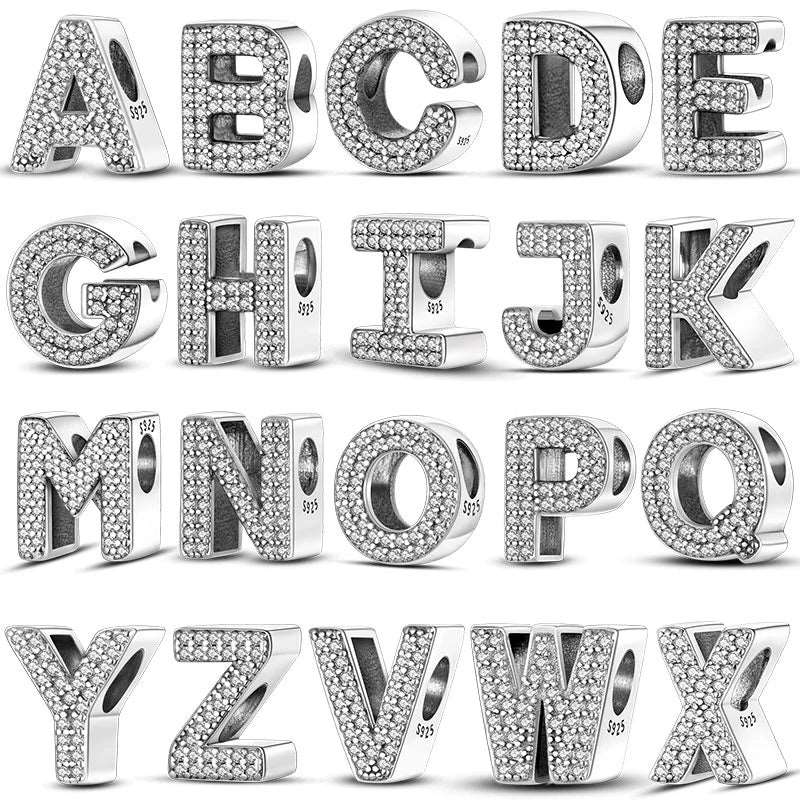 Amarante Jewelry Sparkling Letter A~Z Alphabet Charm