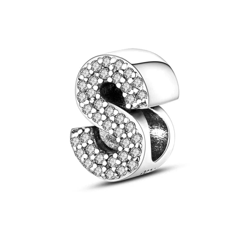 Amarante Jewelry Sparkling Letter A~Z Alphabet Charm