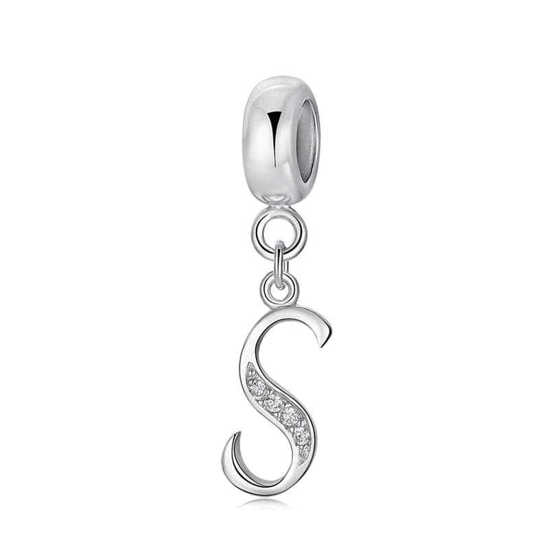 Amarante Jewelry Elegant Cursive Letter A~Z Alphabet Charm