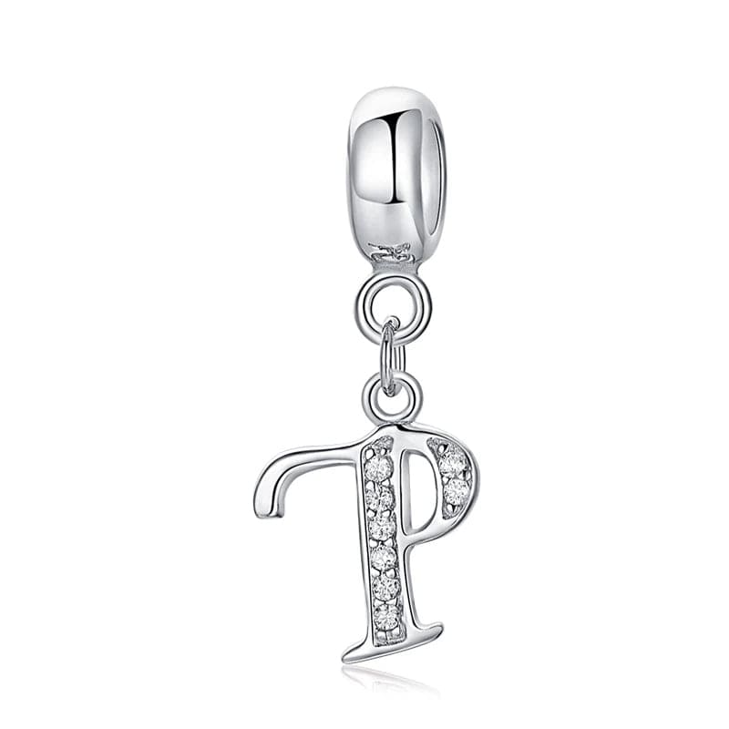 Amarante Jewelry Elegant Cursive Letter A~Z Alphabet Charm