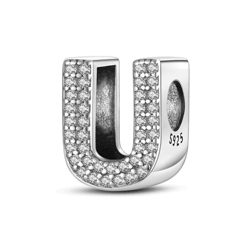 Amarante Jewelry Sparkling Letter A~Z Alphabet Charm