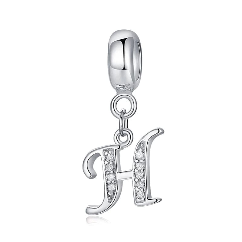 Amarante Jewelry Elegant Cursive Letter A~Z Alphabet Charm