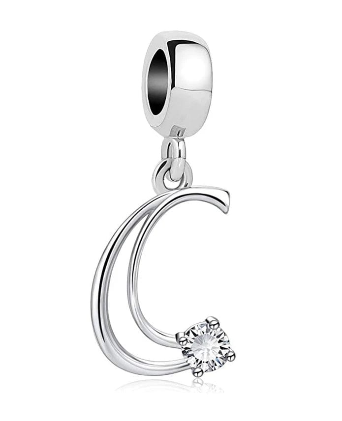 Amarante Jewelry Elegant Crystal Letter A~Z Alphabet Charm